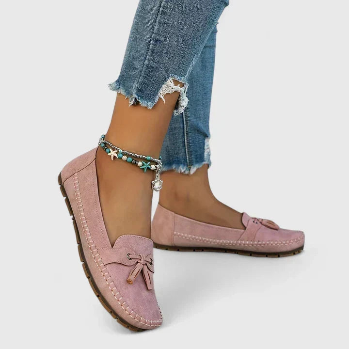 María | Mocasines cómodos con lazo