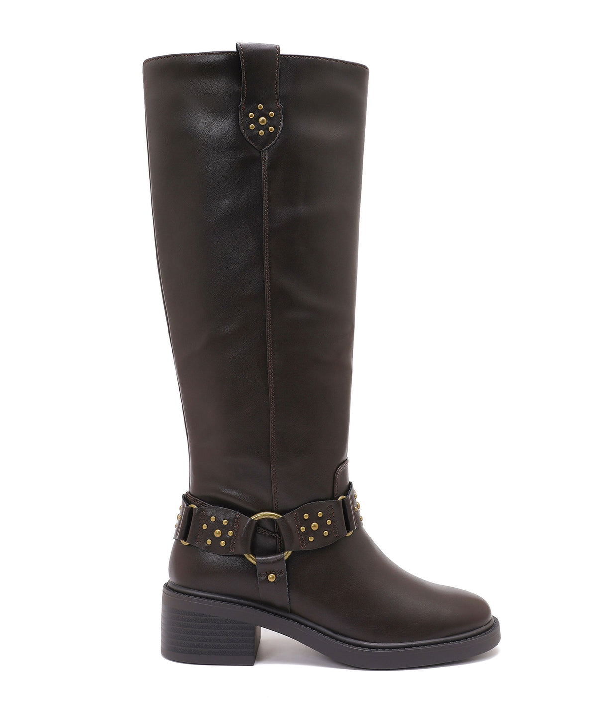 Botas Nyra con tachuelas marrones