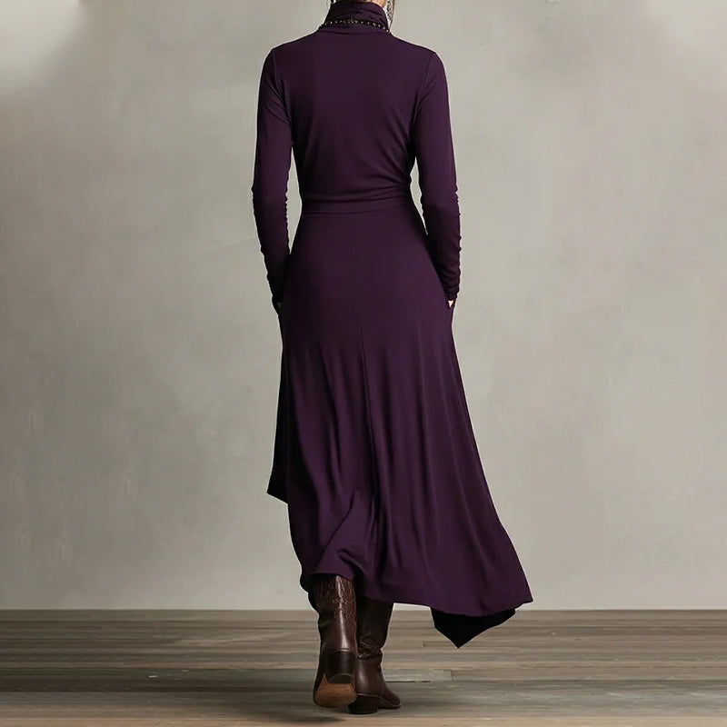 ELIZABETH | VESTIDO LARGO DRAPEADO