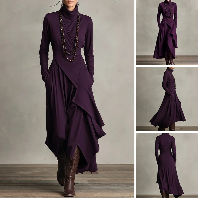 ELIZABETH | VESTIDO LARGO DRAPEADO