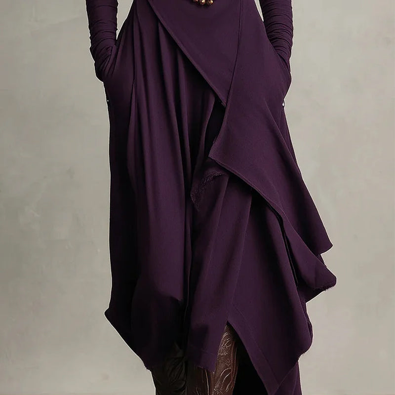 ELIZABETH | VESTIDO LARGO DRAPEADO