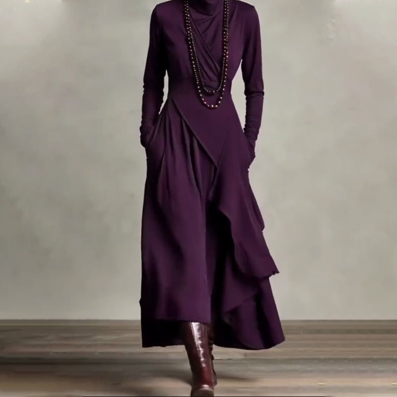 ELIZABETH | VESTIDO LARGO DRAPEADO