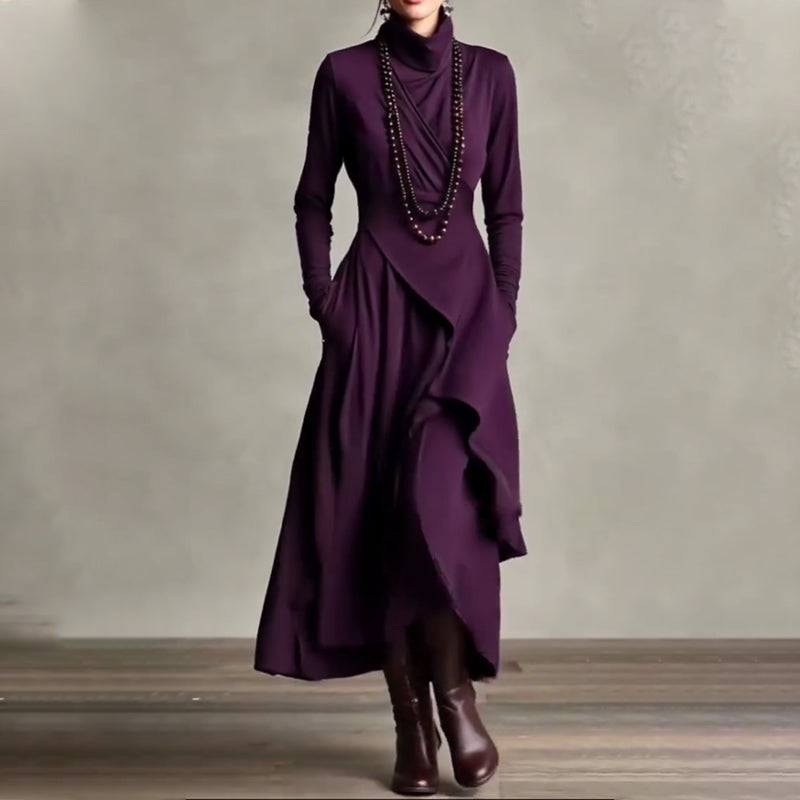 ELIZABETH | VESTIDO LARGO DRAPEADO