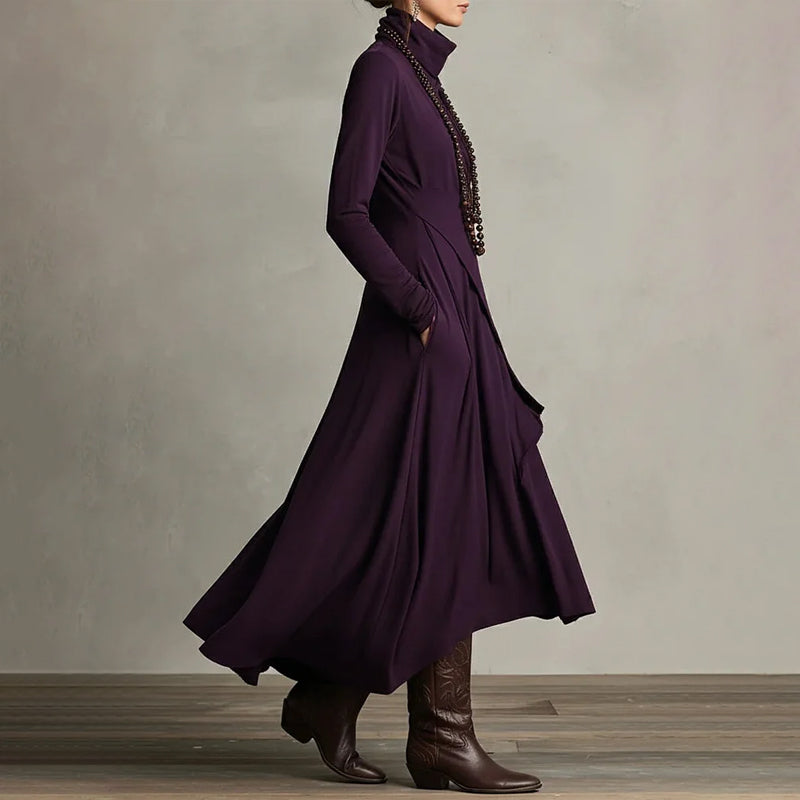 ELIZABETH | VESTIDO LARGO DRAPEADO