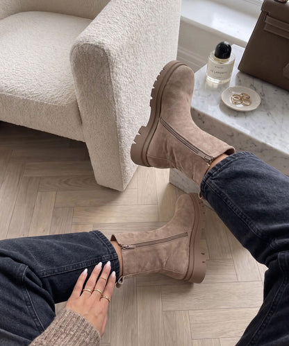Botines Chelsea Zelaria Beige