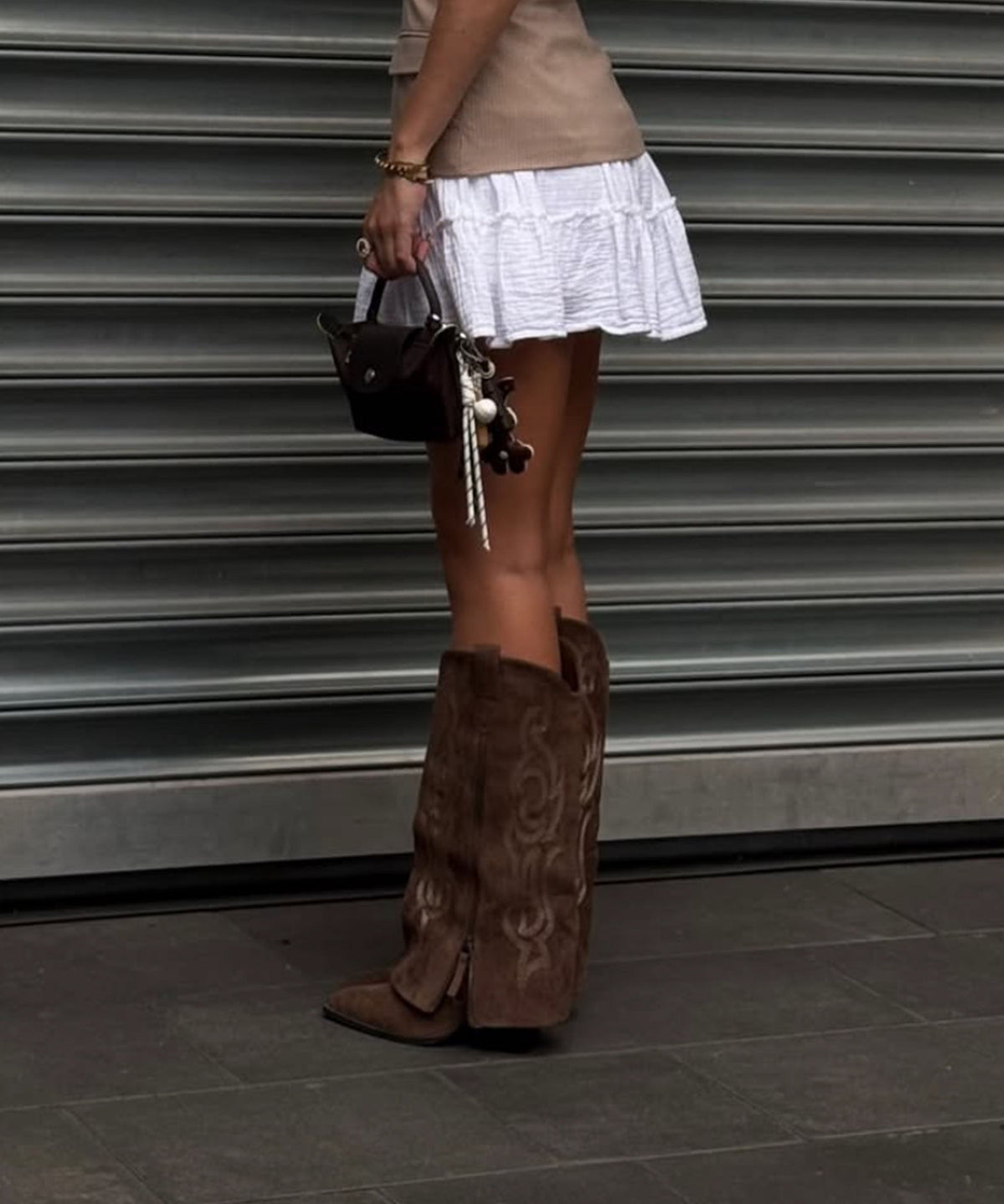 Botas vaqueras Lavinia marrón