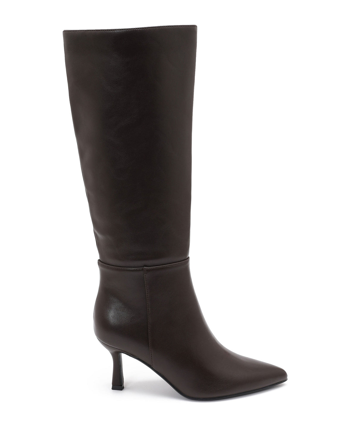 Zapatos de tacón bajo tipo kitten de cuero Ziana, marrón